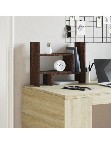 Organizer Scrivania Rovere Marrone 38,5x17x39 Legno Multistrato