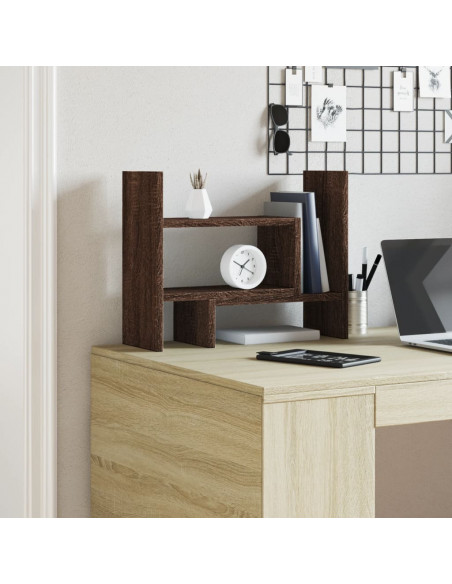 Organizer Scrivania Rovere Marrone 38,5x17x39 Legno Multistrato