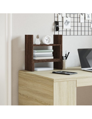 Organizer Scrivania Rovere Marrone 38,5x17x39 Legno Multistrato