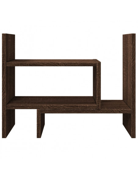 Organizer Scrivania Rovere Marrone 38,5x17x39 Legno Multistrato
