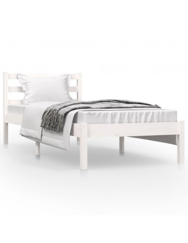 Giroletto in Legno Massello Bianco 75x190 cm Small Single