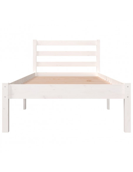 Giroletto in Legno Massello Bianco 75x190 cm Small Single