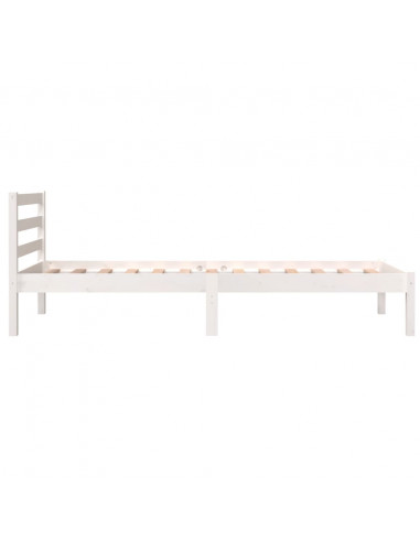 Giroletto in Legno Massello Bianco 75x190 cm Small Single