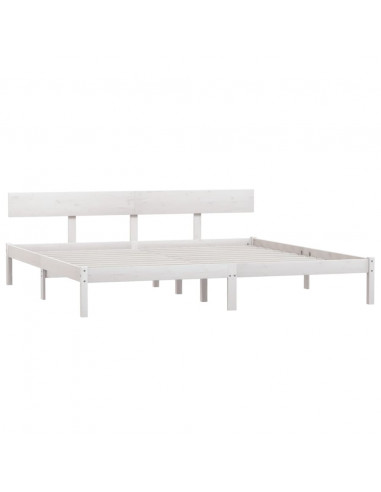 Giroletto Bianco in Legno Massello 180x200 cm Super King