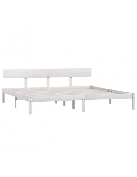 Giroletto Bianco in Legno Massello 180x200 cm Super King