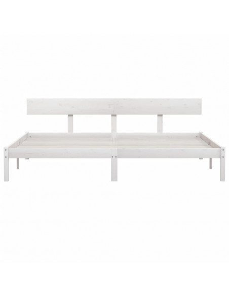 Giroletto Bianco in Legno Massello 180x200 cm Super King