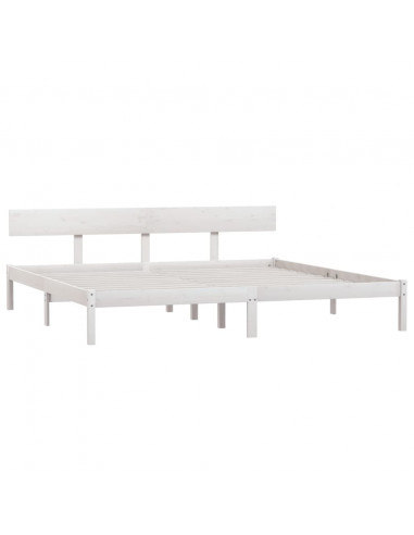 Giroletto Bianco in Legno Massello di Pino 200x200 cm