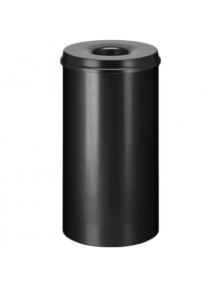 V-Part Cestino per Carta Autoestinguente 50 L Nero