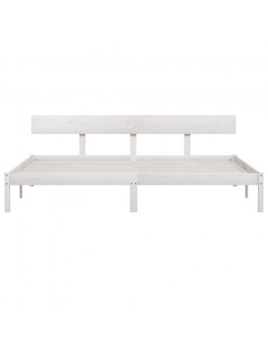 Giroletto Bianco in Legno Massello di Pino 200x200 cm