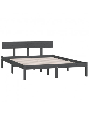 Giroletto Grigio in Legno Massello di Pino 200x200 cm