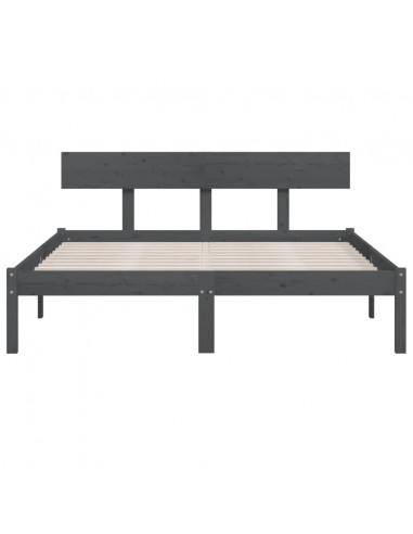 Giroletto Grigio in Legno Massello di Pino 200x200 cm