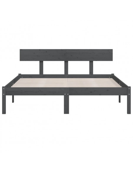 Giroletto Grigio in Legno Massello di Pino 200x200 cm