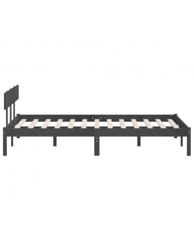 Giroletto Grigio in Legno Massello di Pino 200x200 cm