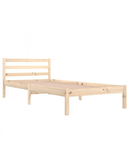 Telaio Letto in Legno Massello di Pino 90x200 cm
