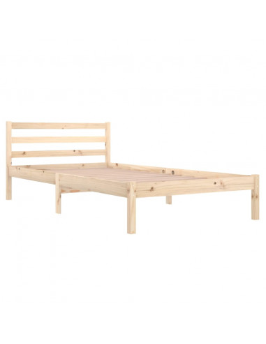 Telaio Letto in Legno Massello di Pino 100x200 cm