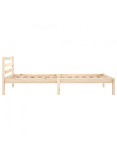 Telaio Letto in Legno Massello di Pino 100x200 cm