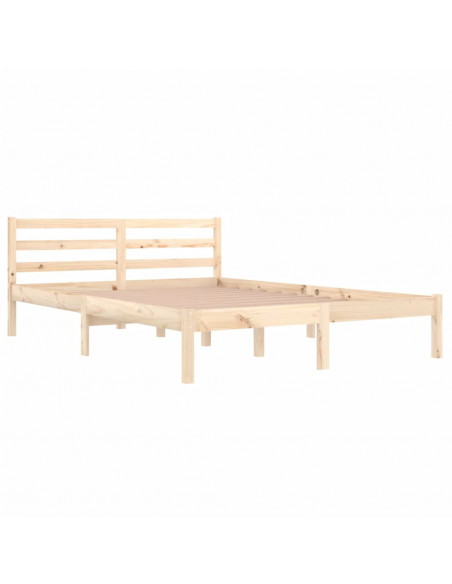 Telaio Letto in Legno Massello di Pino 140x200 cm