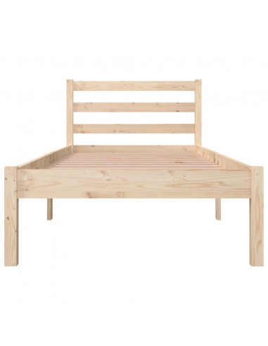 Giroletto in Legno Massello Grigio 75x190 cm Small Single