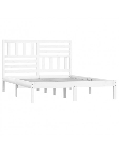 Giroletto Bianco in Legno Massello di Pino 140x190 cm
