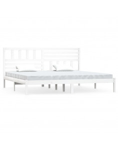 Giroletto Bianco in Legno Massello di Pino 200x200 cm 2