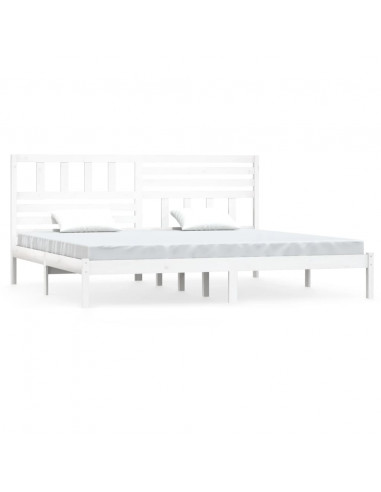 Giroletto Bianco in Legno Massello di Pino 200x200 cm