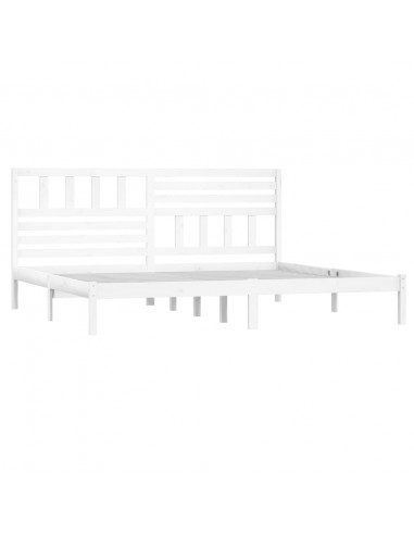 Giroletto Bianco in Legno Massello di Pino 200x200 cm