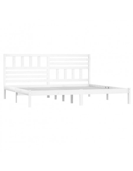 Giroletto Bianco in Legno Massello di Pino 200x200 cm