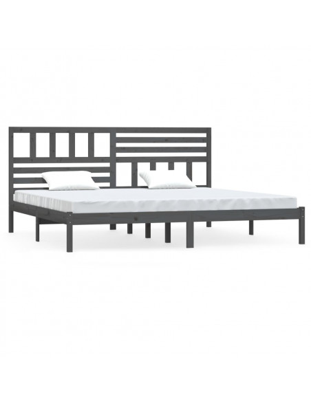 Giroletto Grigio in Legno Massello di Pino 200x200 cm