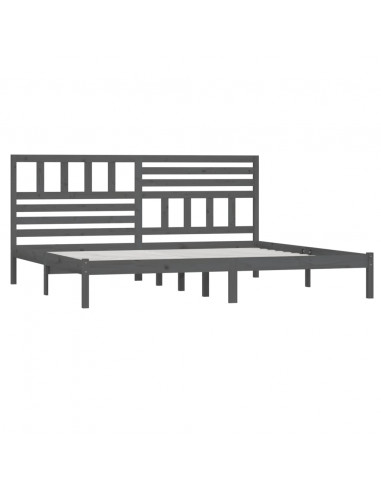 Giroletto Grigio in Legno Massello di Pino 200x200 cm