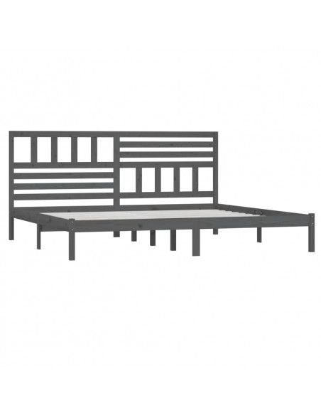 Giroletto Grigio in Legno Massello di Pino 200x200 cm