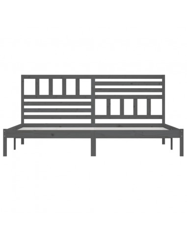 Giroletto Grigio in Legno Massello di Pino 200x200 cm