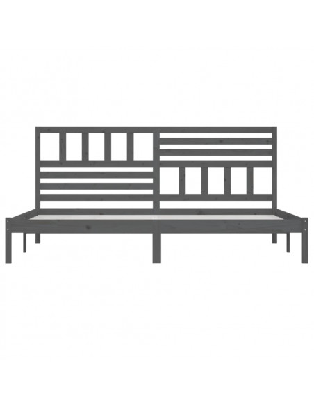 Giroletto Grigio in Legno Massello di Pino 200x200 cm