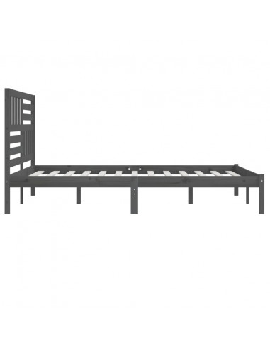 Giroletto Grigio in Legno Massello di Pino 200x200 cm