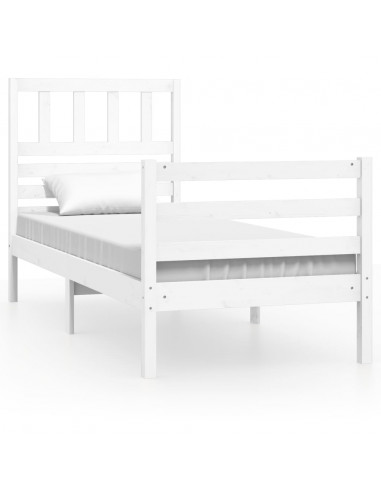 Giroletto Bianco 75x190 cm Small Single in Legno Massello