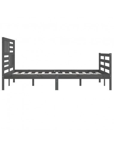 Giroletto Grigio in Legno Massello di Pino 200x200 cm