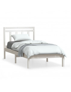 Giroletto Bianco in Legno Massello di Pino 90x200 cm 2