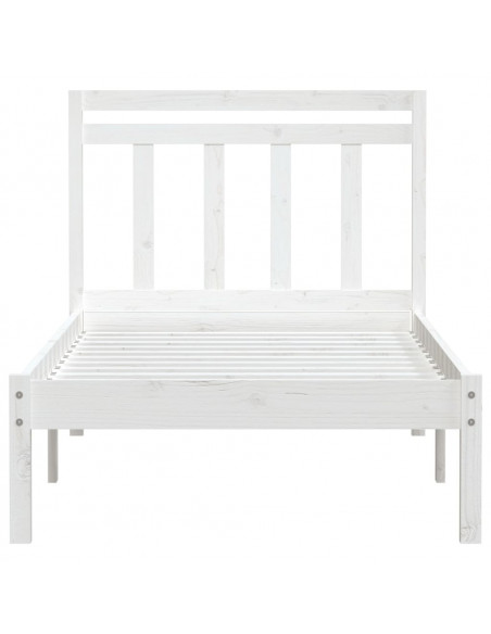 Giroletto Bianco in Legno Massello di Pino 90x200 cm