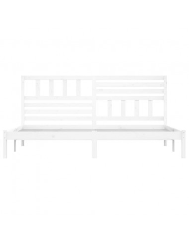 Giroletto Bianco 180x200 cm Super King Legno Massello di Pino