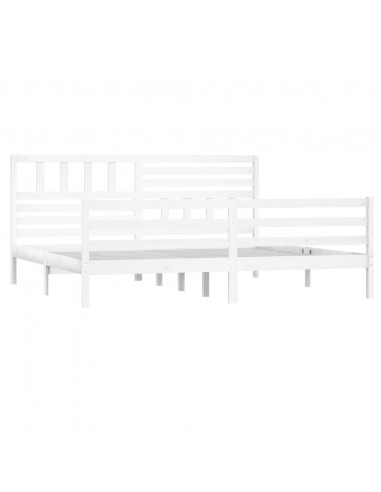 Giroletto Bianco 180x200 cm Super King in Legno Massello