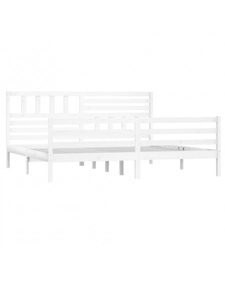 Giroletto Bianco 180x200 cm Super King in Legno Massello