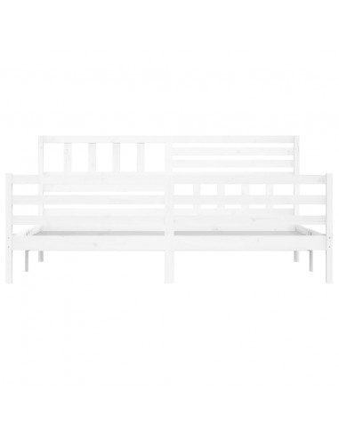 Giroletto Bianco 180x200 cm Super King in Legno Massello