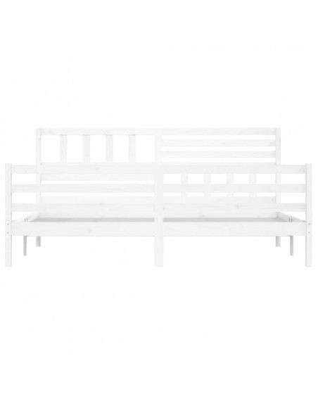 Giroletto Bianco 180x200 cm Super King in Legno Massello