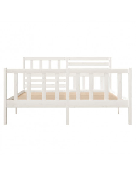 Giroletto Bianco 120x190 cm Small Double in Legno Massello