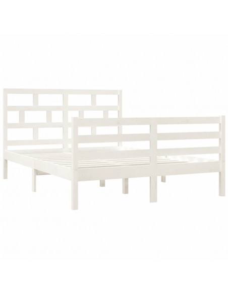 Giroletto Bianco 135x190 cm Double in legno Massello