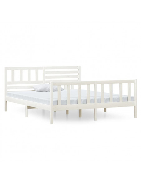 Giroletto Bianco in Legno Massello 140x190 cm