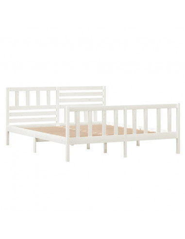 Giroletto Bianco in Legno Massello 140x190 cm