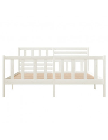 Giroletto Bianco in Legno Massello 140x190 cm