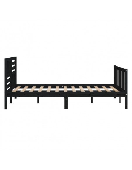 Giroletto Nero in Legno Massello 140x190 cm