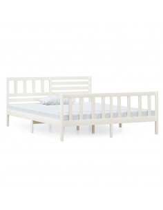 Giroletto Bianco in Legno Massello 120x200 cm 2