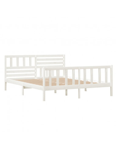 Giroletto Bianco in Legno Massello 120x200 cm